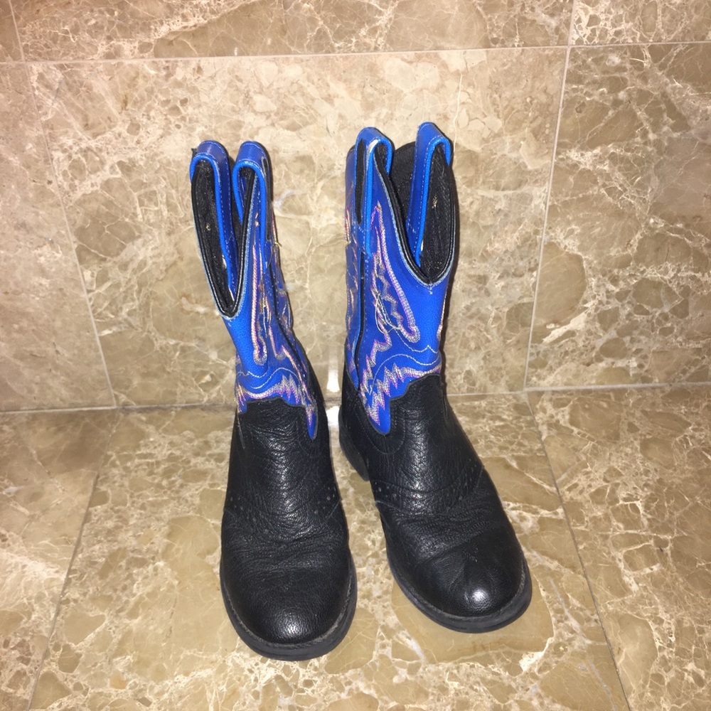 Handmade leather boots from Wyoming